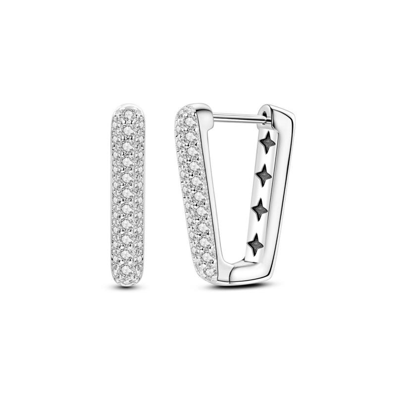 925 Silver Starry Sky Cherry Butterfly Flower Bow Drop Earrings Ear Stud Fine Trinkets Jewelry Women