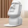 Creative Moai Statue Phone Holder Ornament Glasses Stand Holder Easter Island Sunglasses Display Gift for Home Decoration