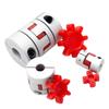 D30L35 Three jaws coupler D30 L35 BW aluminum plum flexible spider coupling motor red rubber pad 5mm-16mm