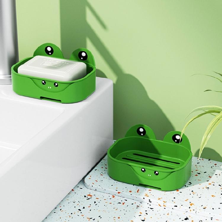 Seifenschale mit Frosch-Thema Lustiges und funktionales Badezimmer-Accessoire für Kinder und Erwachsene, um Seife trocken zu halten