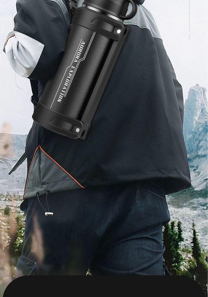 316 Stainless Steel Thermos Flask - Large Capacity, Portable Water Bottle for Travel, Outdoor & Car Use, Heat & Cold Preservation.