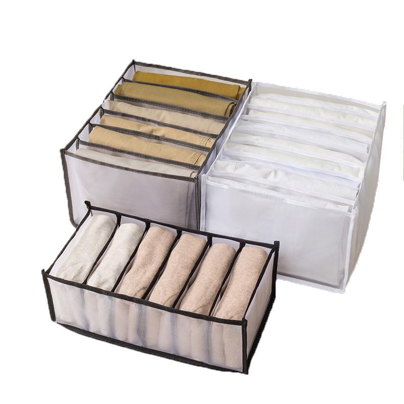 Foldable Mesh Lingerie Organizer: Sock, Bra, and Underwear Drawer Divider Box