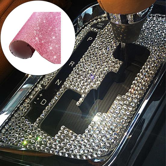 Sparkling Rhinestone Stickers Self Adhesive Neatly Arranged Easy To Cut Glitter Rhinestone Sheets DIY Crafts Decorations