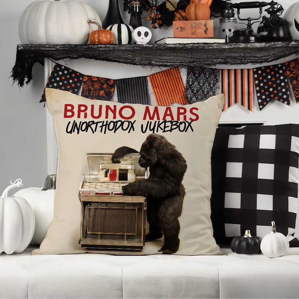 American Singer B-Bruno M-Mars Pillow Case Office Cushions Suitable For Sofa Car Bedroom Decorative Cushion Cover