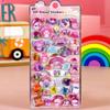 Cute Sanrio Kuromi My Melody 3D Relief Stickers Kawaii Girls Cartoon Crystal Sticker Handmade Diy Hand Account Decals Gifts