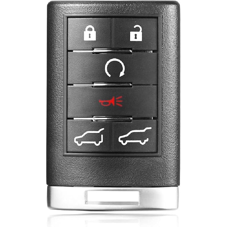 Key Fob VOFONO Keyless Entry Remote Smart Replacement Compatible With Cadillac CTS 2008-2015/ STS 2008-2011 (FCC ID: M3N5WY7777A) 5 Buttons