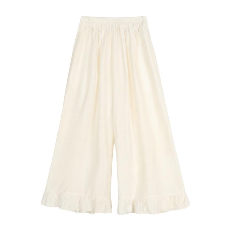 LUSON Girls' Summer Loose Straight-Leg Pants