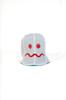 [Primal Blue] PAC-MAN 45th Anniversary Full-Face Ghost Sauna Hat featuring Pac-Man, Inky, Clyde, and Pinky (Inky / Light Blue)