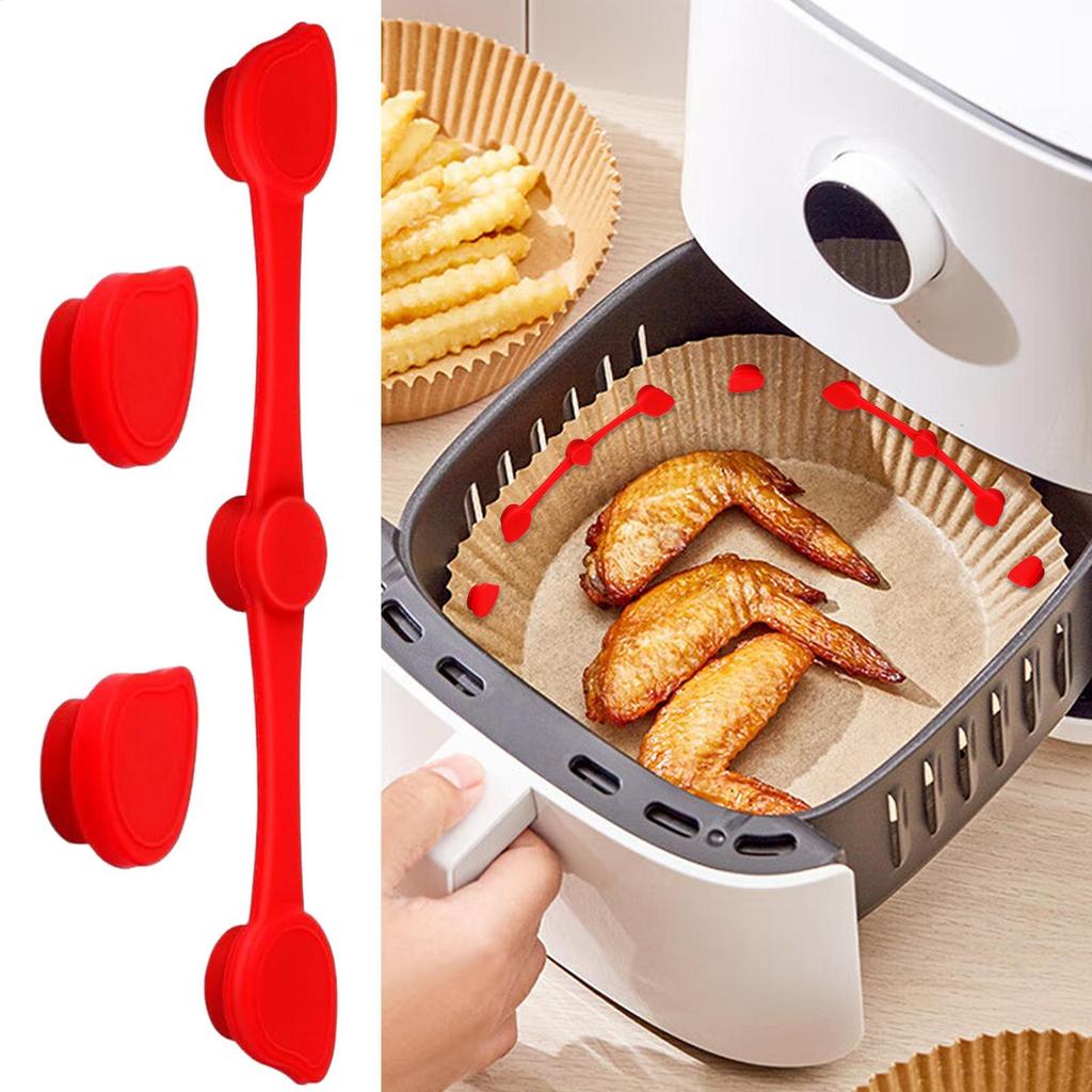 Air Fryer Magnet Silicone Buckle 12 Pieces Magnetic Silicone Buckle Safely Lock For Lunch Prep Family Dinner College Dorm Quick