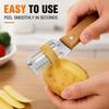 Kitchen Fruit Vegetable Processing Tool Peeler Stainless Steel Paring Ergonomic Handle Portable Gadget for Daily Cooking7