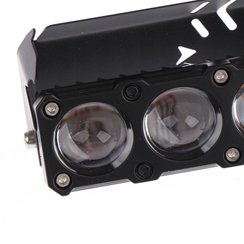 Motorcycle Led Spot Light Dual Color Hi/Low Beam Fog Lamps For Car Trucks Suv Utv Mini Lens Headlight Driving Light
