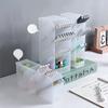 Desk Organiser Creative Transparent Oblique Insert Pen Holder Desktop Pen Bucket Storage Box Office Pen Holder Desk Organizer