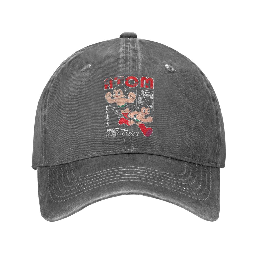 Vintage Astro Boy Character Mighty Atom Baseball Caps Unisex Style Distressed Denim Sun Cap Animation Outdoor Gift Hats Cap