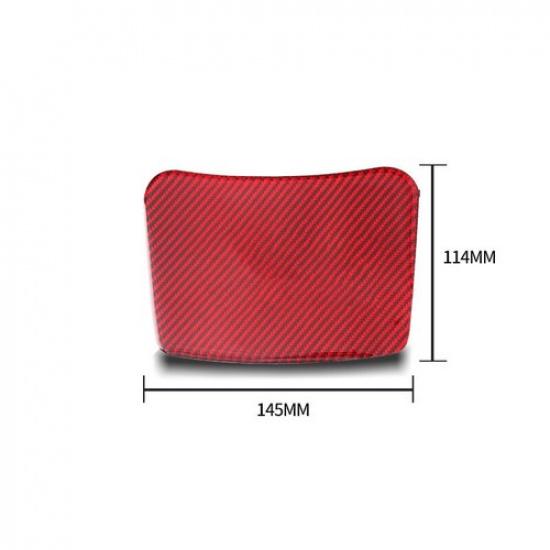 Bright Red Carbon Fiber Car Rear Storage Box Decoration For Camaro 16 17 18 19