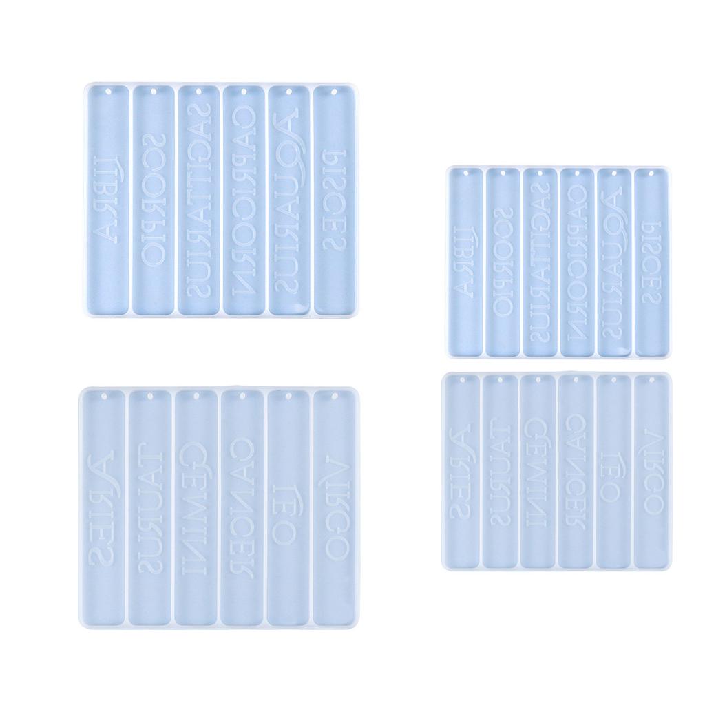 Silikon-Lesezeichenform, Sternzeichen-Form, Lesezeichen-Silikonformen, Epoxidharz-Herstellungsformen, geeignet für DIY-Projekte und Geschenke