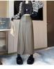 Plus Size High Waist PU Leather Midi Skirt - Retro A-Line Pencil Design with Slit for Women, Autumn/Winter Collection