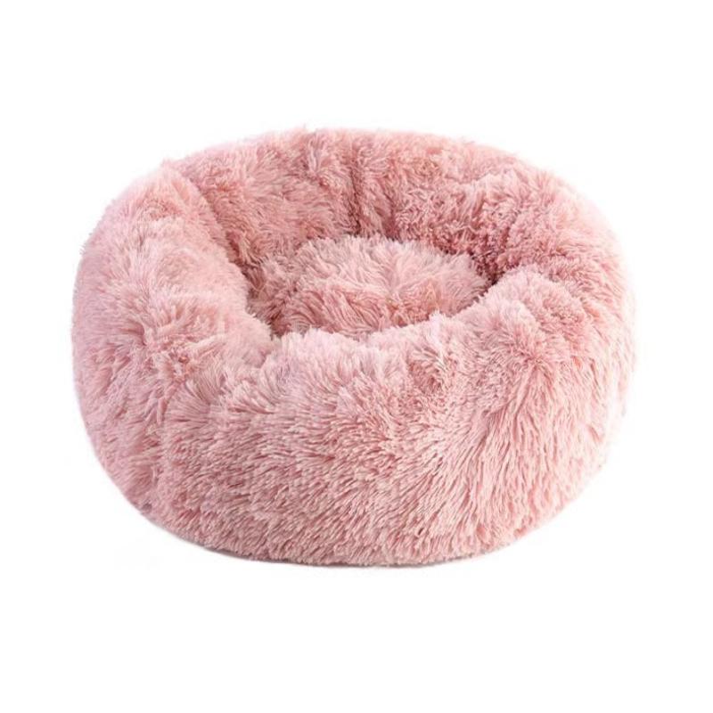 Pet Nest Winter Thicken Plush Warm Pet Nest for Samll Dogs Cats Round Cat Nest Dog Bed Kitten Puppy House Pet Supplies 40CM