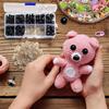 YJRUNFU Insert Eyes for Stuffed Animals, Doll Eyes, Stuffed Animal Eyeballs, Insert Noses, Animal Noses, DIY Sewing, Animal Dolls, Craft Supplies,
