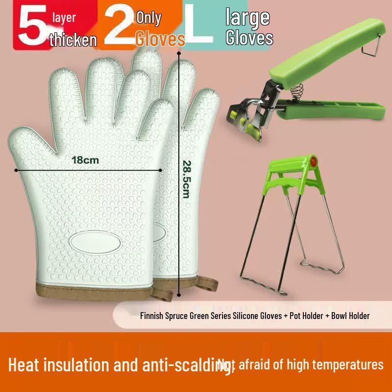 ZISIZ Silicone Heat Resistant Oven Mitt