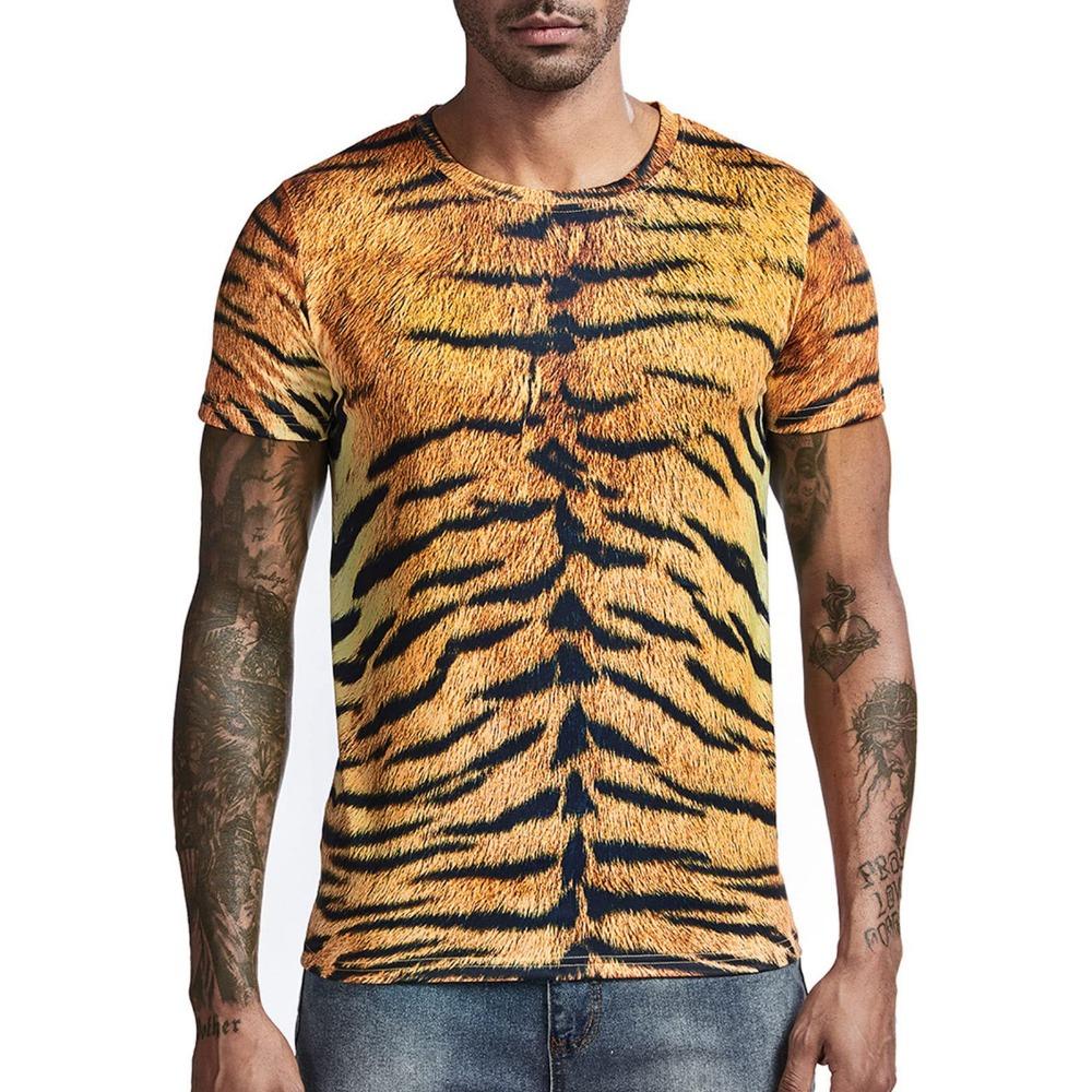 

Забавная футболка с принтом животных, 3D цифровая печать, мужская модная футболка с круглым вырезом и короткими рукавами 6XL