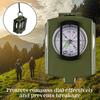 Tactische Survival Kompas - Waterdicht & Schokbestendig met Vizierfunctie, Karabijnhaak & Etui voor Militaire Wandelnavigatie