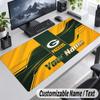 Custom Name Text Mouse Pad Green Bay Packers Personalized Desk Pad For Work And Gaming