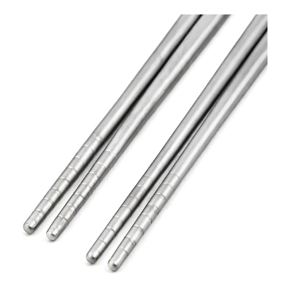 2 Pairs Titanium Chopsticks Lightweight Dishwasher Safe Portable Utensils  Travel