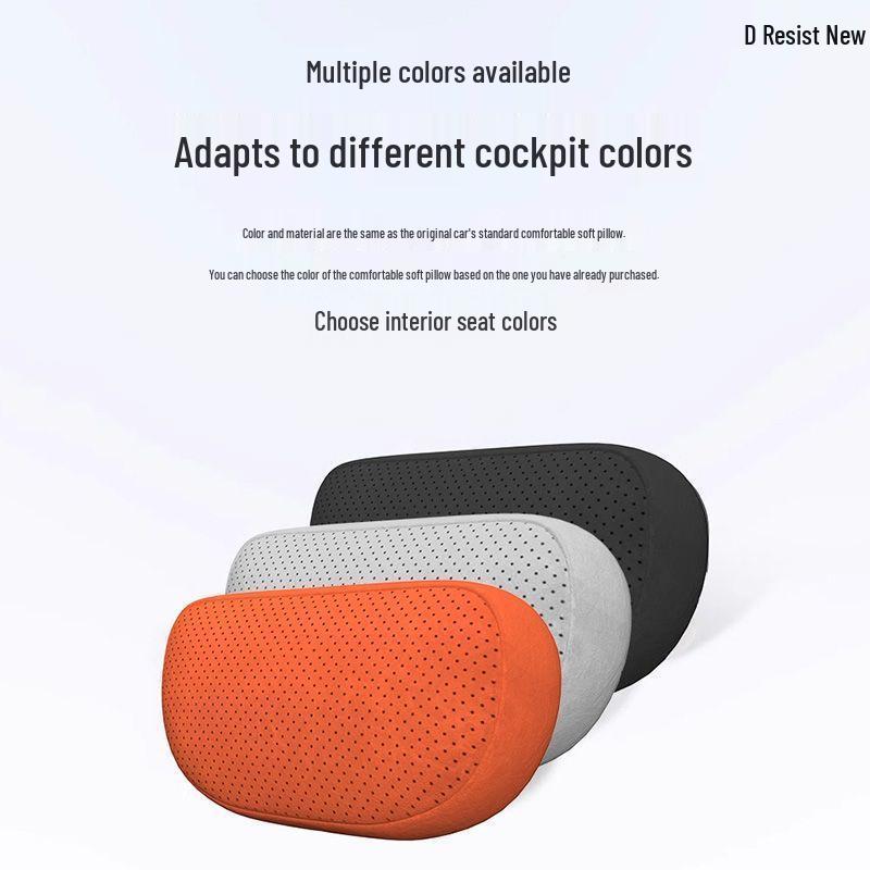 Ideal MEGA Headrest Neck & Lumbar Support Cushion – Suede Pillow for Car Interiors