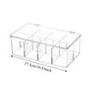 Organizer Coffee Bag Compartment Box with Lid Transparent Flip Top Storage Box  Seasoning