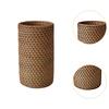 Rattan Blumenvase Tischdekorationen Foto-Requisite Gewebter Pflanztopf Dekorationen für Innen Wohnzimmer Eingangsbereich Schreibtisch Beistelltisch