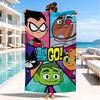 Teen-Titans Adventure Beach Towel, Super Soft Microfiber, Perfect Gift for Her/Him, Birthday, for Pool, Beach, Travel, Decor Beach Party
