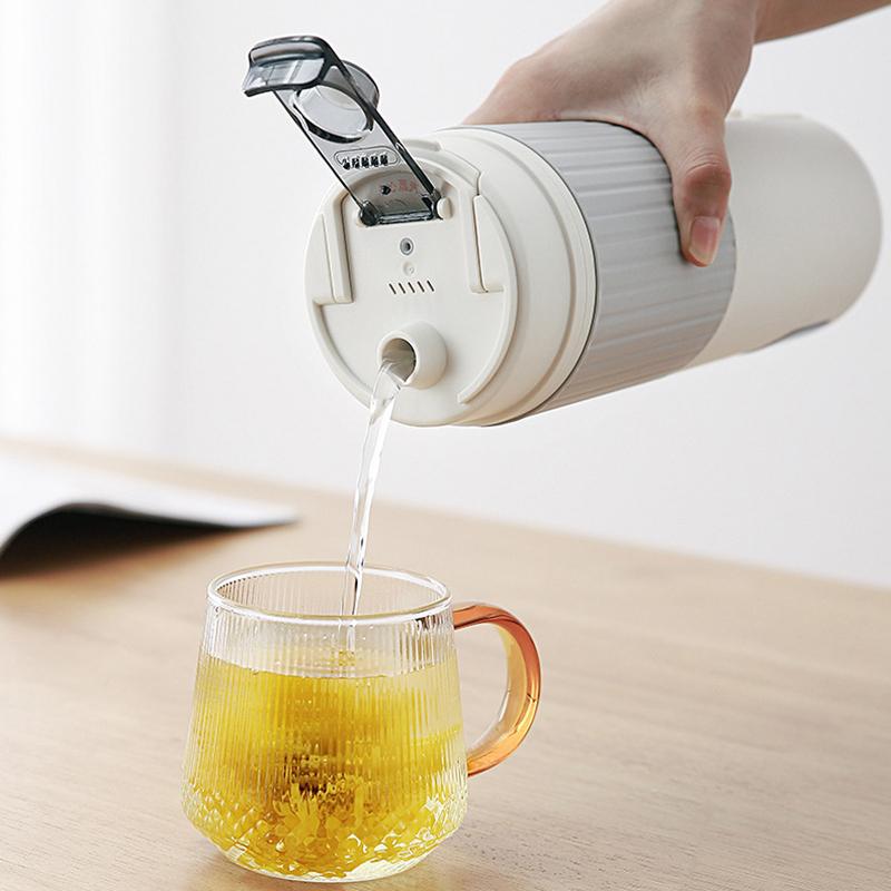 650ml Portable Electric Kettle Travel Boil Water Cup Thermo Pot Smart Teapot Temperature Adjustment Kettle With LED Display