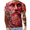 Summer Round Neck 3D Art Print Top Fashionable Casual Short Sleeved Men's T-shirts