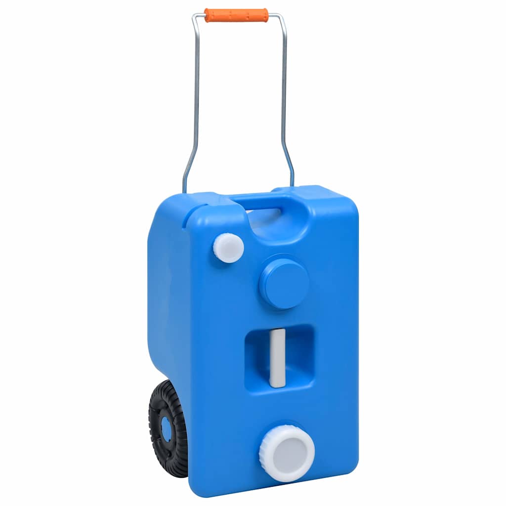 vidaXL Camping-Wassertank mit Rollen 25 L Blau blau