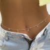 Sexy Body Waist Chain Jewelry For Women Vintage Minimalism Crystal Belly Belt Chain Bohemia Spring Summer Beach Vacation Bijoux