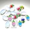 10 mixed strawberry shaped resin scrapbooks suitable for hair accessories, phone cases, and various DIY decorative accessories