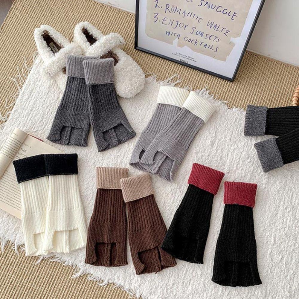 Harajuku Children's Leg Warmers Japanese Style Knitted Foot Cover Fashion Kids Long Socks  Winter