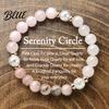 Casual Style Bracelet Artificial Crystal Beaded Good Luck 8mm Stone