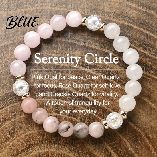 Casual Style Bracelet Artificial Crystal Beaded Good Luck 8mm Stone