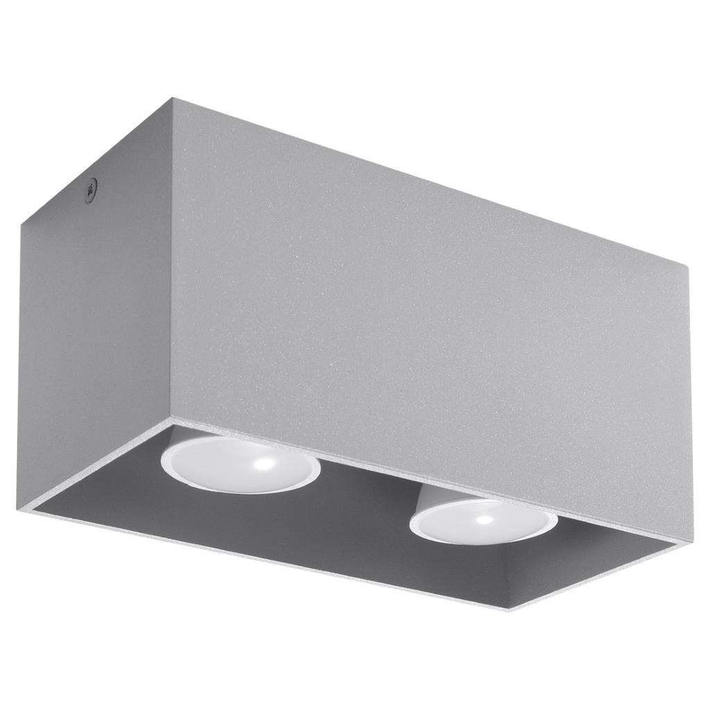 Quad maxi ceiling lamp gray