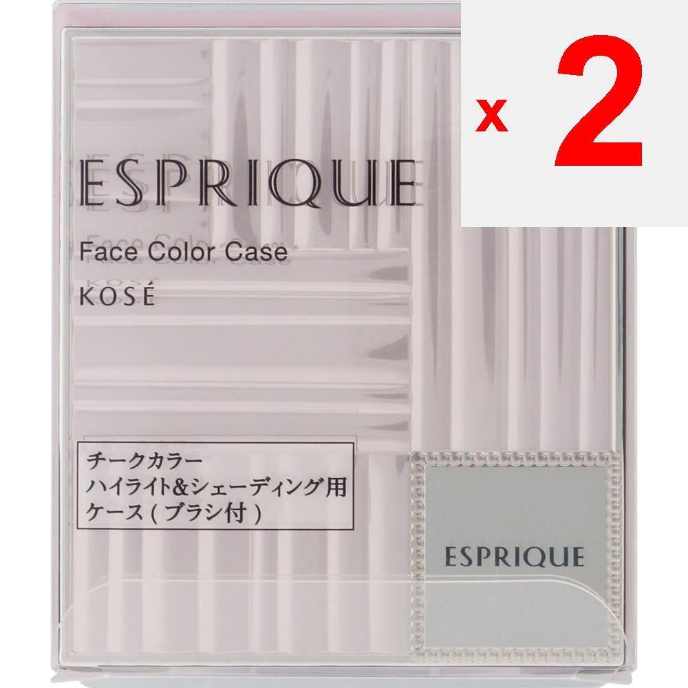 Kose ESPRIQUE Boîtier Couleur Visage Blush, highlighter, shading Attention)Veuillez utiliser la feuille transparente ci-jointe sur la poudre.. Si la brosse g