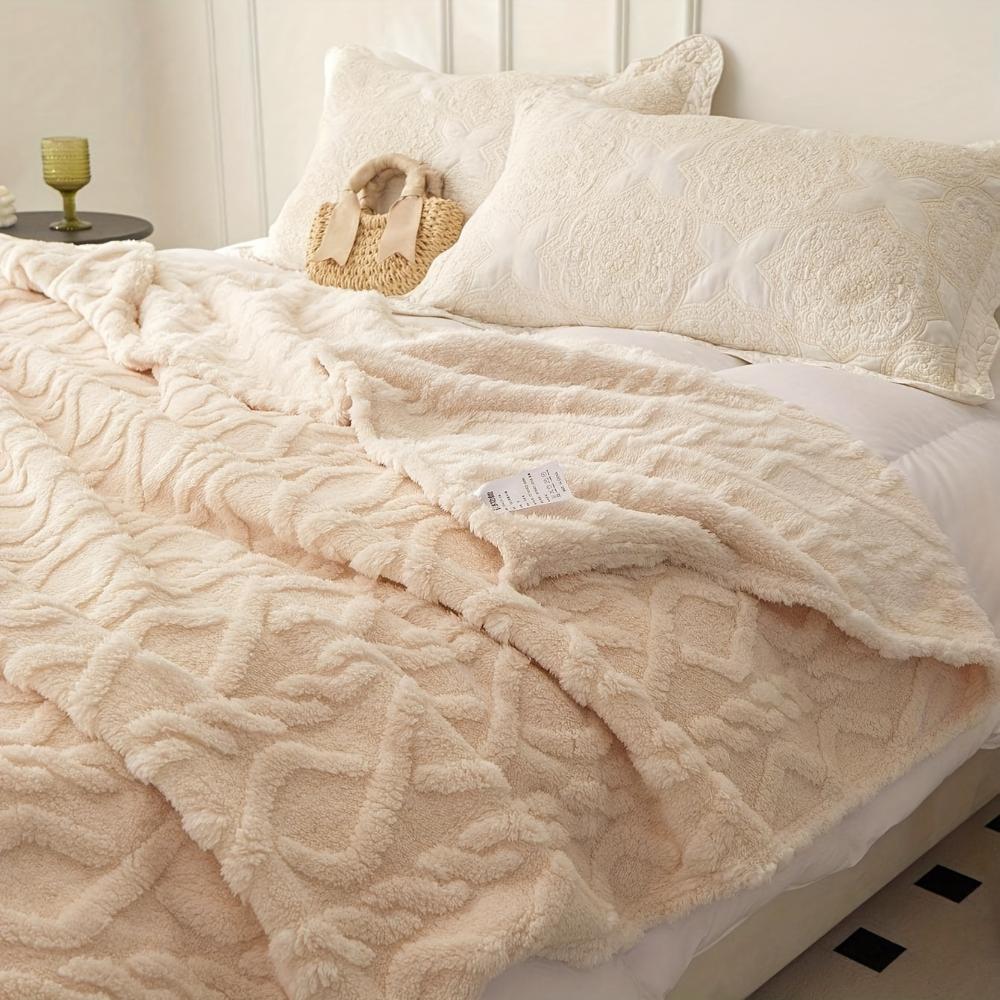 Jacquard Taft Fleece Blanket Coral Fleece Blanket Sofa Blanket Office Blanket Cross-border Blanket Pet Blanket