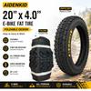 AIDENKID 20"x4.0 Faltbarer Fat Tire für E-Bike, All-Terrain Berg Schnee Strand Fahrradreifen, Pannensicherer Breiter Reifen