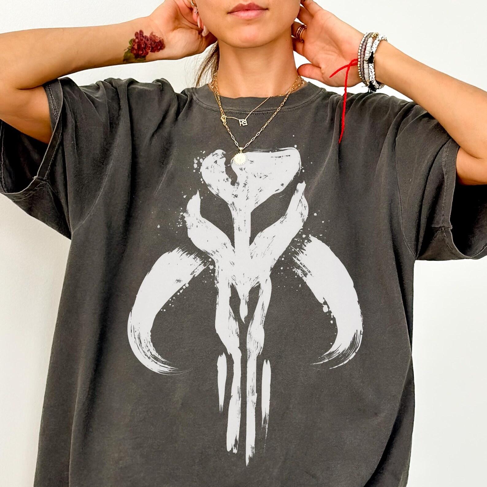 Vintage Mandalorian Mythosaur Symbol Shirt - Star Wars Tshirt,Mandalorian and Grogu Movie Shirt,Boba Fett Shirt,Bounty Hunter Shirt M