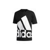 T Shirts Men's Black Crew Neck Moderate Straight Fit GK3325