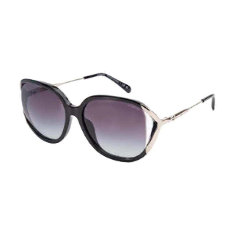 COACH Brand Logo Acetate Frame Oval Sunglasses Women s Multicolor Black 58 чёрный