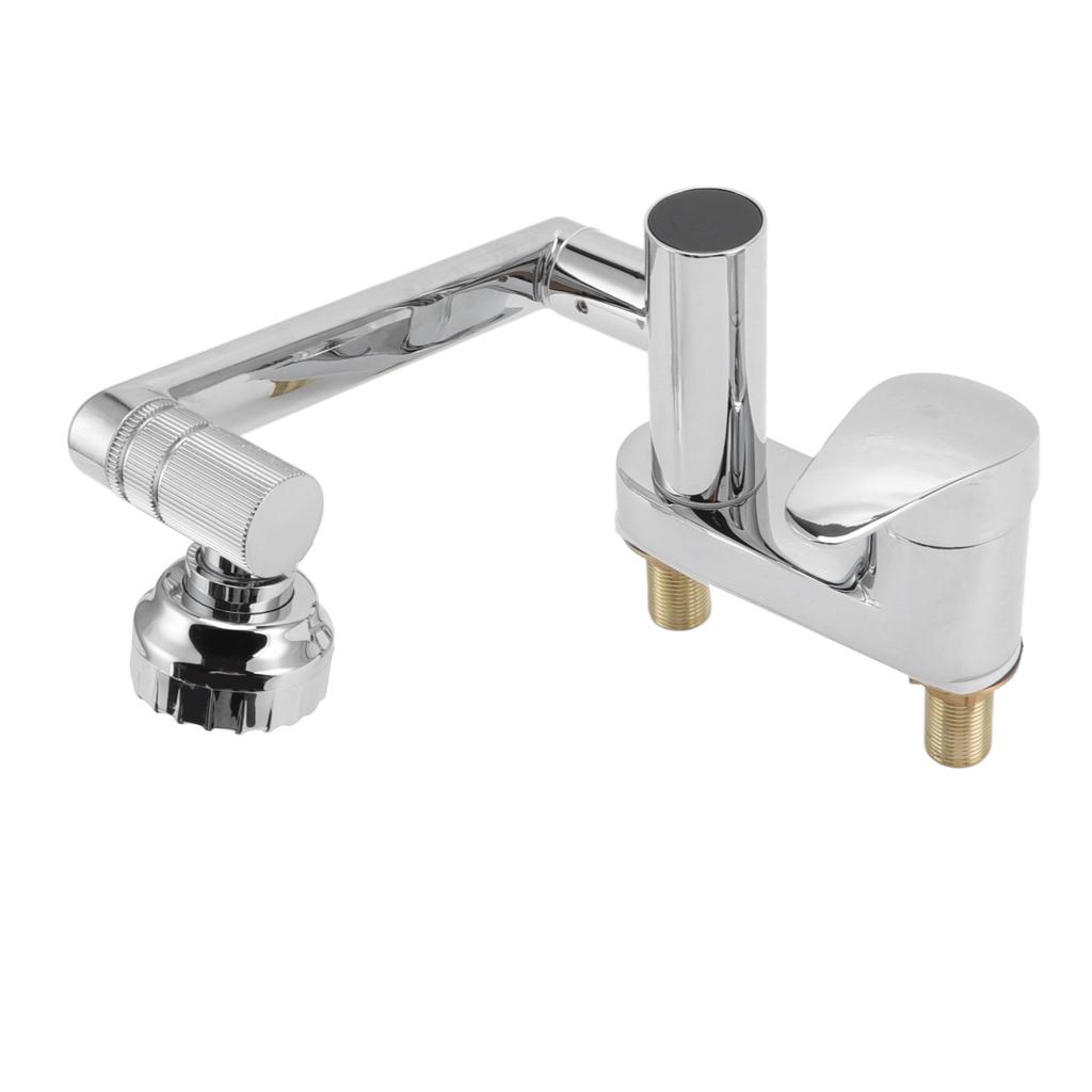 Swivel Faucet G1/2 Brass Digital Display Single Hole Lavatory Faucet for Bathroom Sink Chrome