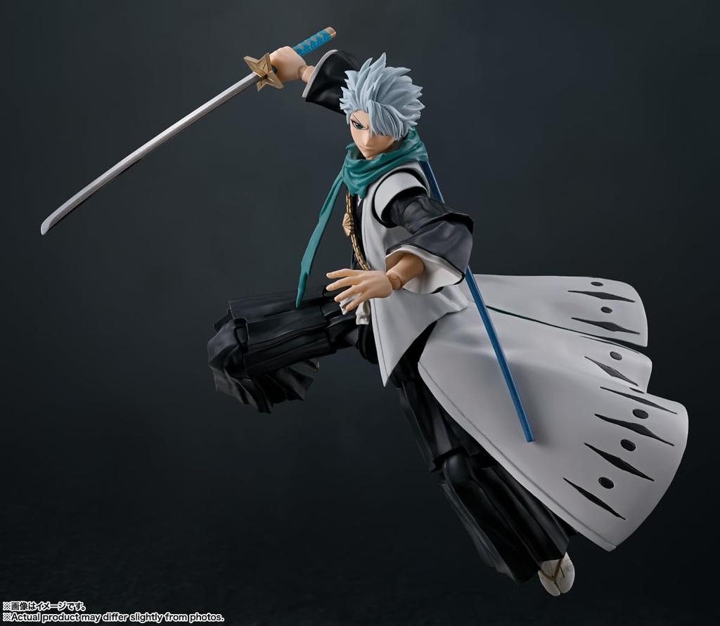TAMASHII NATIONS BLEACH Toshiro Hitsugaya ca. 135 mm bemalte bewegliche Figur SHFiguarts PVC&ABS