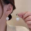 S925 Sterling Silver Pearl Stud Earrings - Light Luxury, High-End, Retro, Ins Style