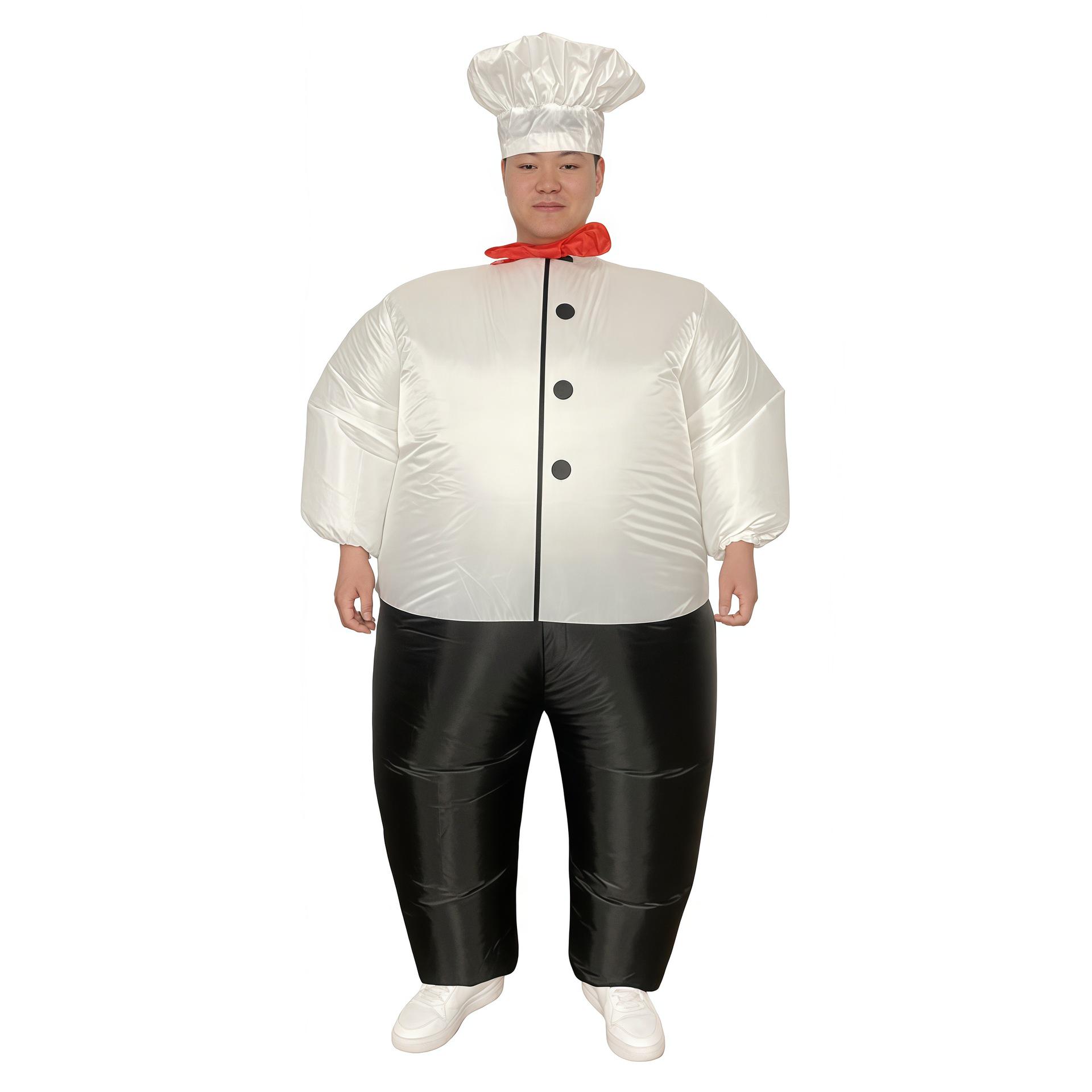 

Men s Inflatable Suit Costume for Halloween and Festivals - Funny, Fat Person Design for Party Performances One Size